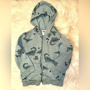 Old Navy Toddler Boy Dinosaur Hooded Sweatshirt (B7)
